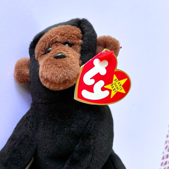 Ty Beanie Baby Retired 1996 Congo the Gorilla Vintage Rare Collectors Plush Toy - Picture 3 of 10